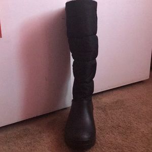 Snow boots or any wet weather.